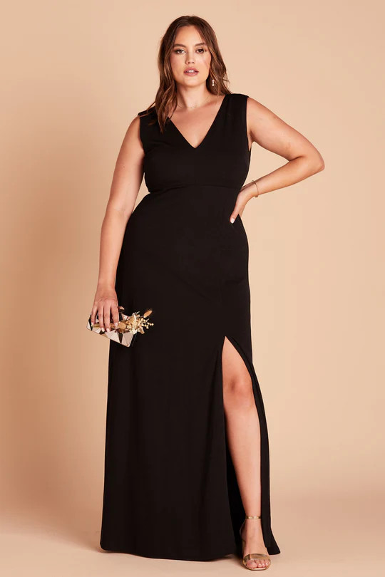 Shamin Crepe Dress - Black | Birdy Grey