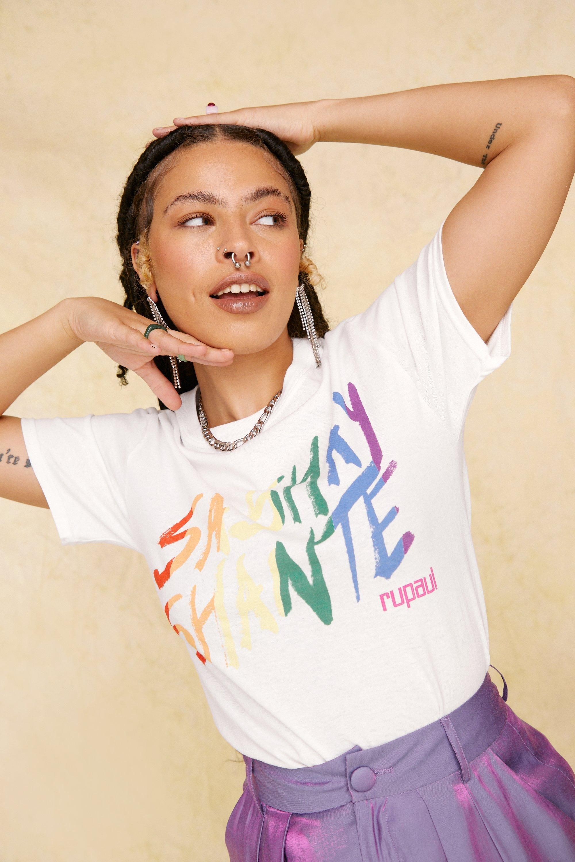 RuPaul Sashay Shante Graphic T-Shirt | NastyGal (UK, IE)