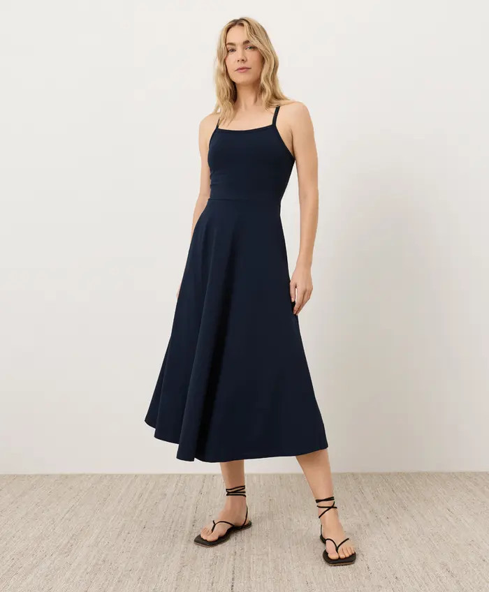 Fit & Flare Midi Dress Made With Organic Cotton | Nordstrom