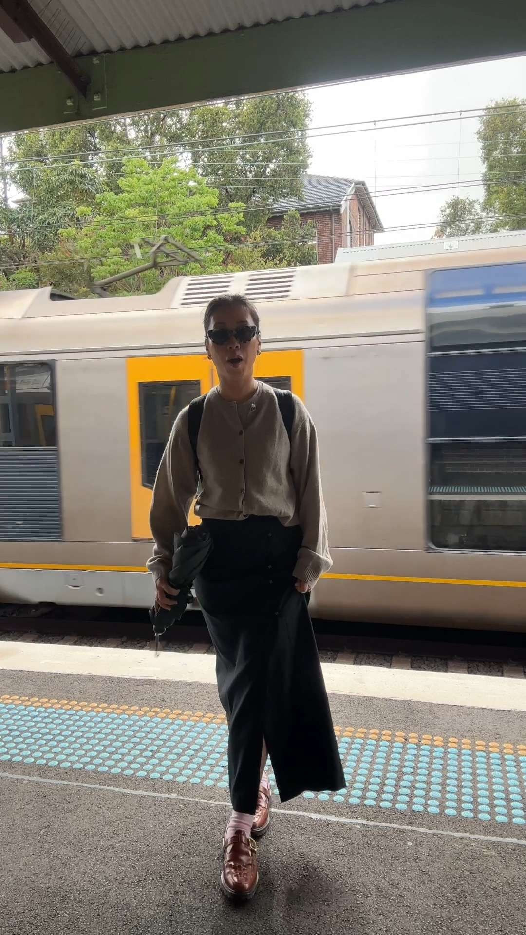 I've linked what I can put I'm a fair few old season pieces (sorry!) - size S in the cardigan, size AU 8 in the skirt, my loafers, backpack, sunglasses and earrings are linked for you  

 #LTKaustralia #LTKworkwear #LTKstyletip