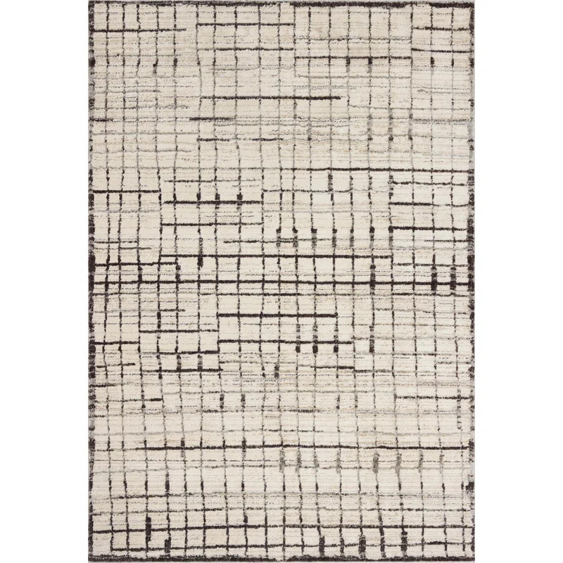 Jeremiah Brent x Loloi Bleecker Ivory / Charcoal Area Rug | Wayfair North America