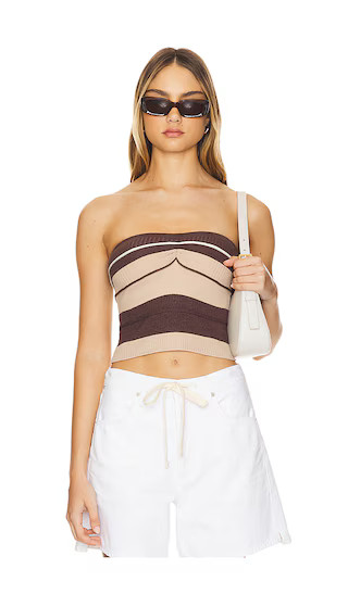 Venerdi Tube Top in Brown Multi | Revolve Clothing (Global)