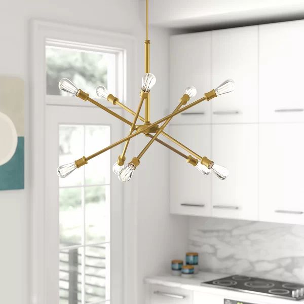 Waycross 10 - Light Unique Modern Linear Chandelier | Wayfair North America