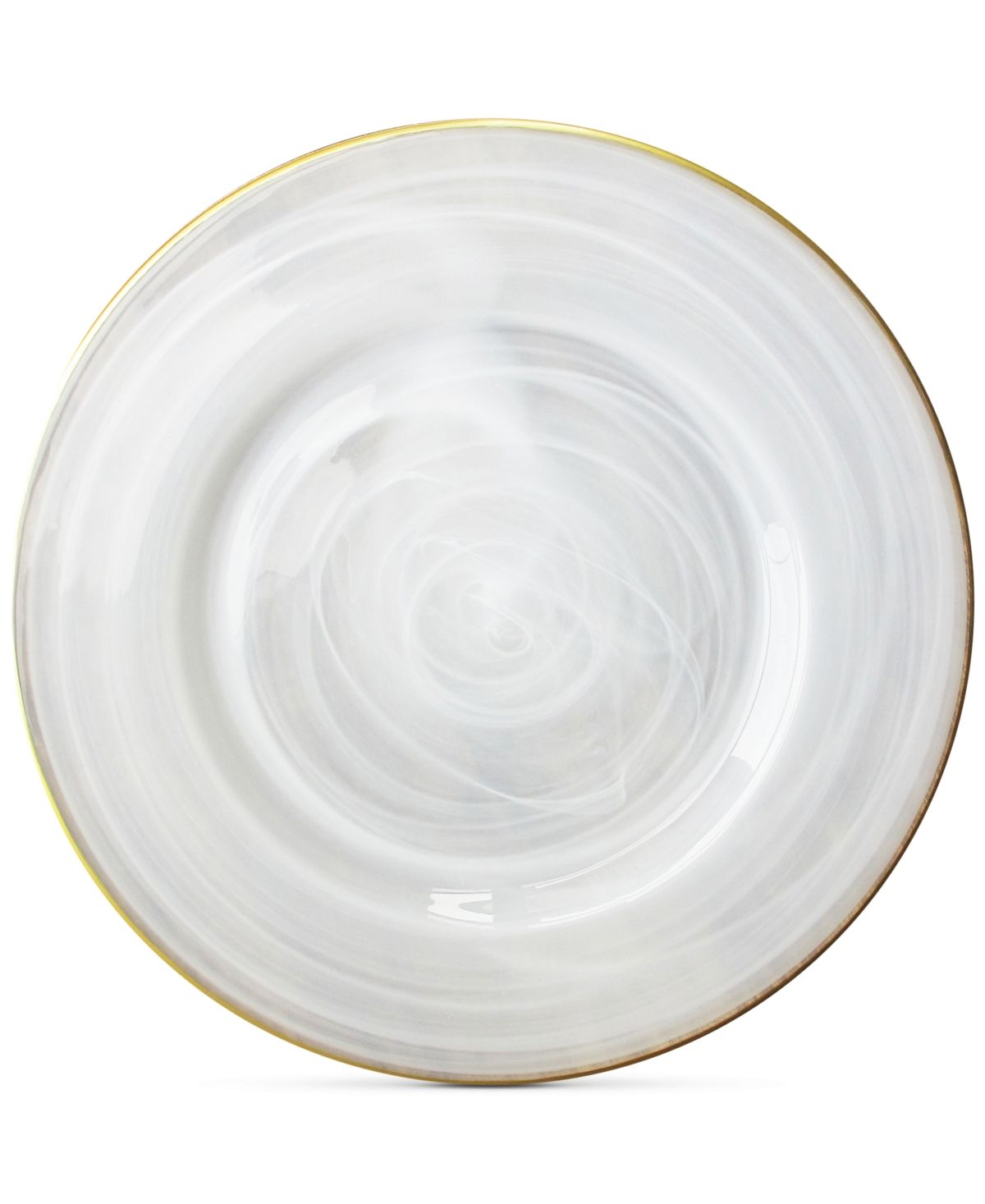Jay Import American Atelier Alabaster Glass Charger Plate With Gold-Tone Rim | Macys (US)