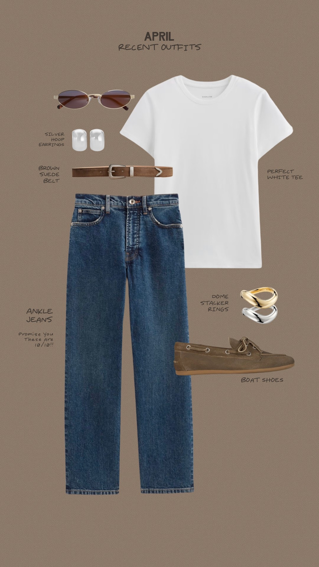 Simple spring outfit 

Side note: these ankle jeans are PERFECT