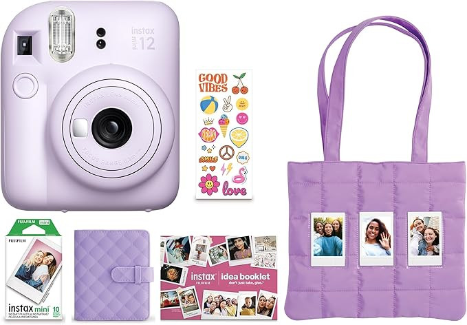 FUJIFILM Instax Mini 12 Holiday Bundle 2025 - Lilac Purple | Amazon (US)