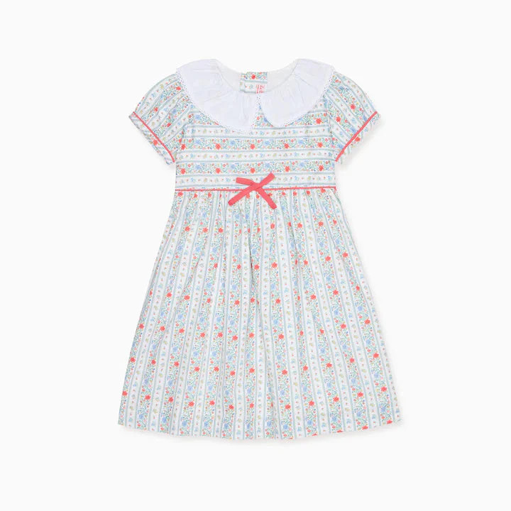 La Coqueta Lemon Stripe Liliana Girl Dress | JoJo Mommy