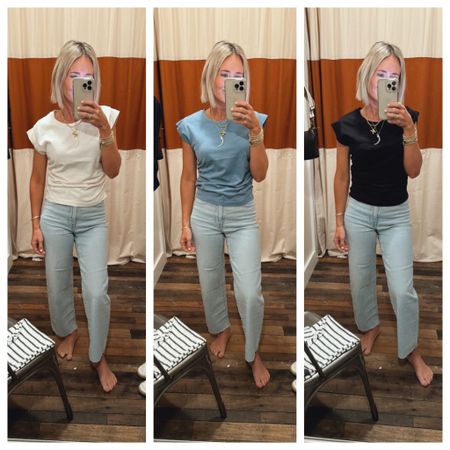 Madewell, vintage jeans, (in my true size 24) 
Raw hem, wide leg, high rise.
Tank, tee, side cinch tee, in my true size xs

Spring outfit, new arrival

#LTKFind #LTKstyletip #LTKunder50