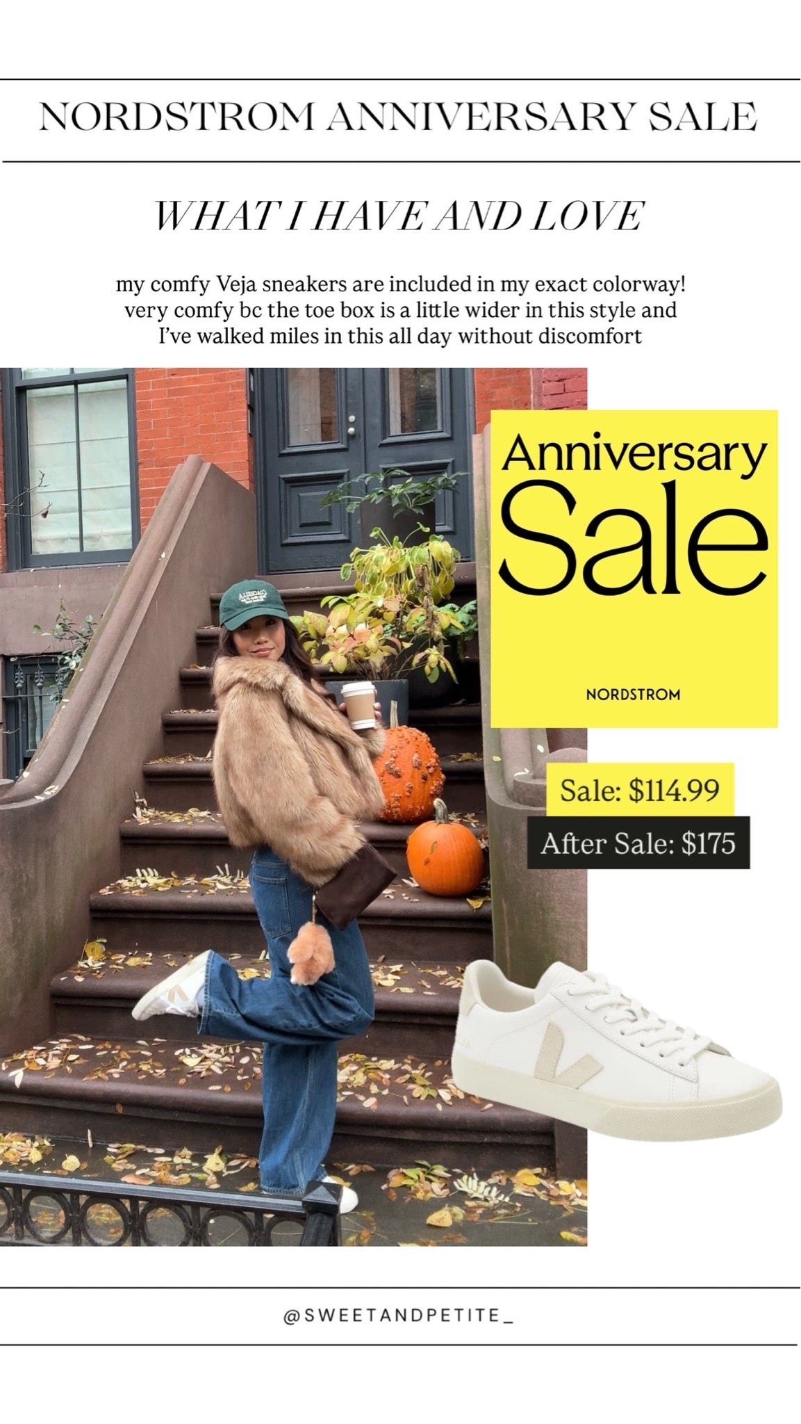 NSALE // Veja Campo sneakers are included in my exact colorway! Love these - so comfy and you can walk in them for hours. The toe box is a little wider in this style compared to other Vejas making them more comfy for longtime wear 

Sizing: TTS, wearing US 7/EU 38

#LTKSaleAlert