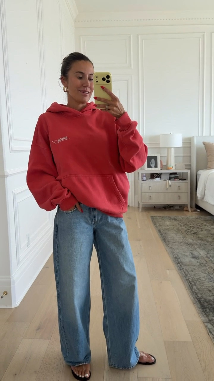 Obsessed with this cozy oversized red hoodie! And new wide leg jeans 💫

Abercrombie jeans, Abercrombie sale, fall outfit, mom outfit, teen girl outfit @abercrombie

#LTKootd #LTKSaleAlert #LTKOver40
