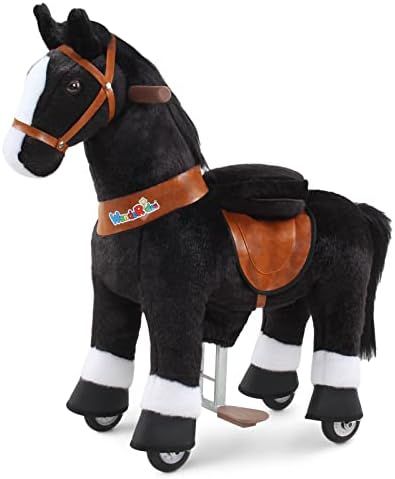 WondeRides Kids Ride on Black Horse Toys, Ride on Toy (Small Size 3, 30.1 Inch Height) for Toddle... | Amazon (US)