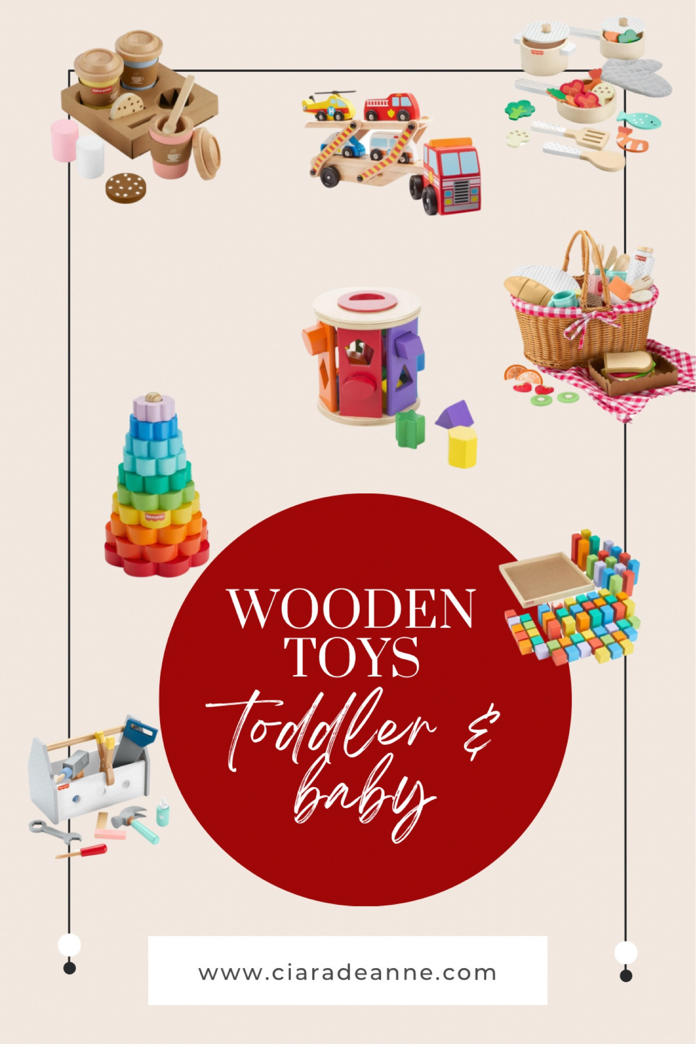 Wooden Toys for Toddler and Baby - perfect for Christmas or birthday gifts. Great for ages 6m - 3+ 

#LTKHoliday #LTKGiftGuide #LTKKids