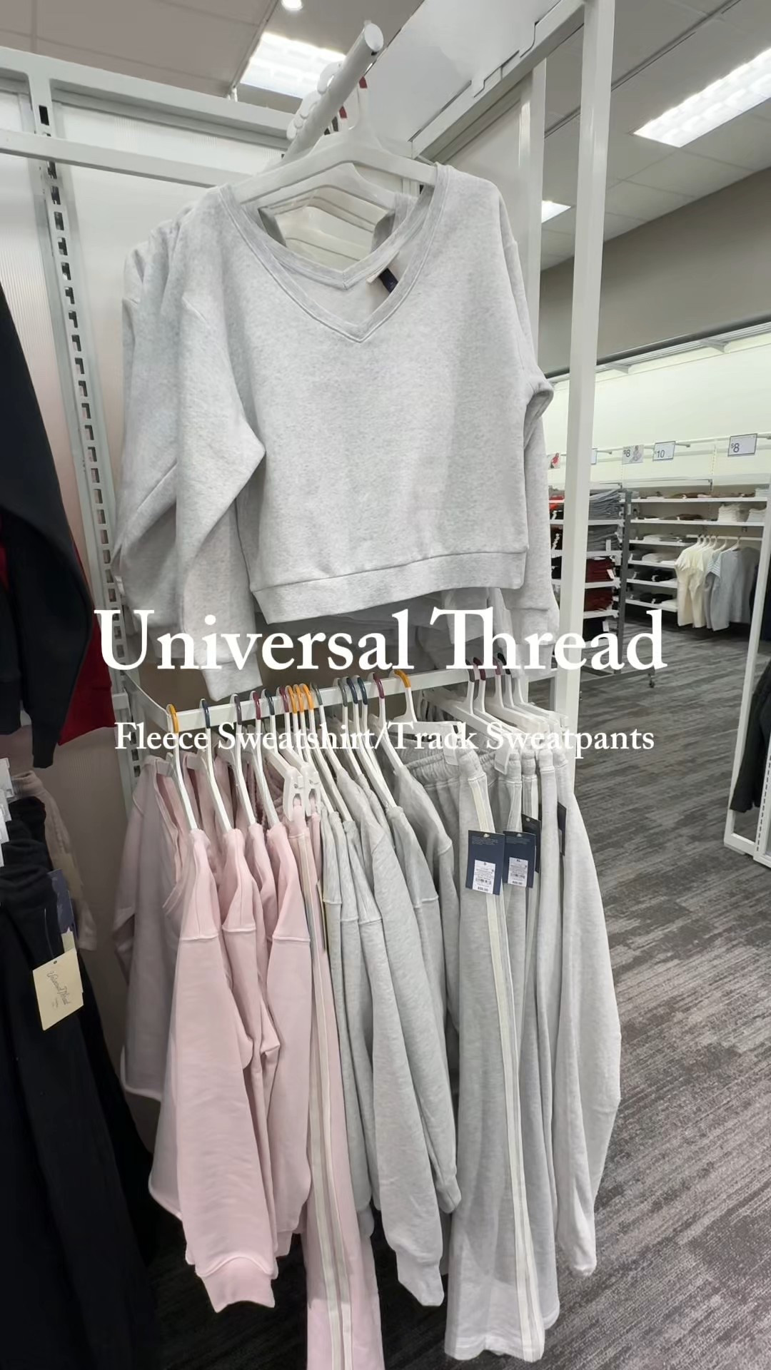 Universal Thread vneck fleece sweatshirt and new track sweatpants 

So cozy and cute!

#LTKFindsUnder50 #LTKFindsUnder100