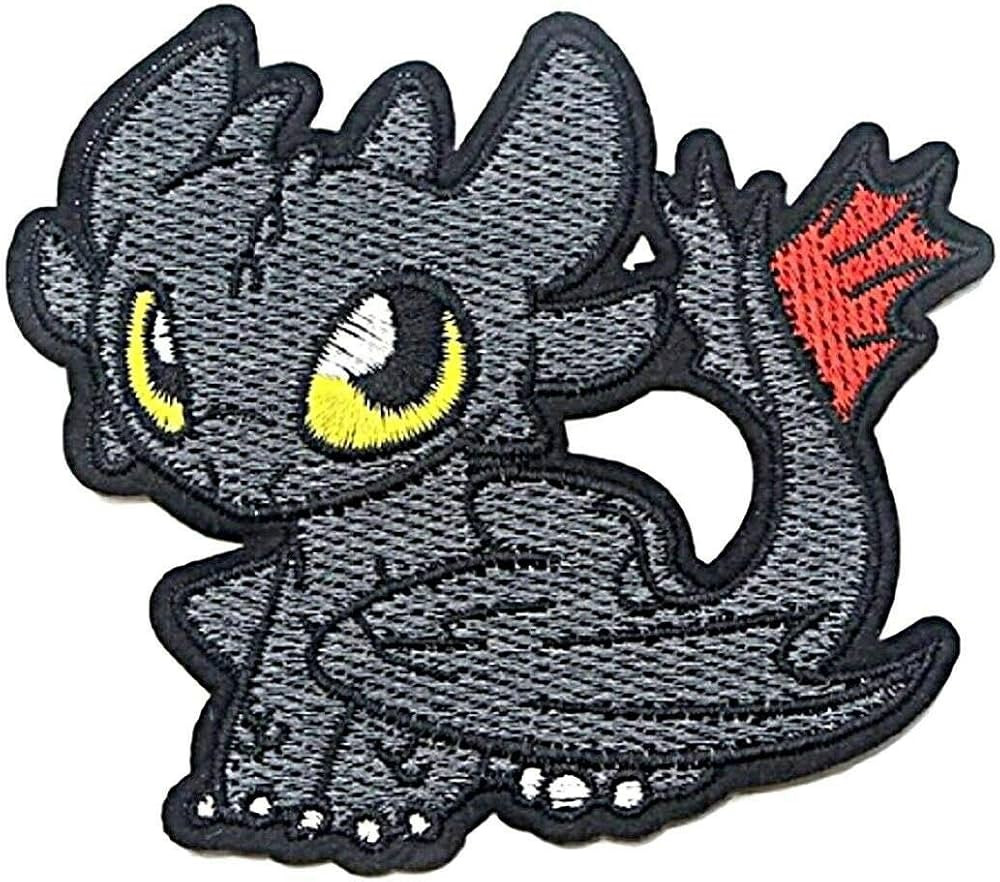The King of Dragons Cartoon Character Embroidered 3 1/2" Tall Patch | Amazon (US)