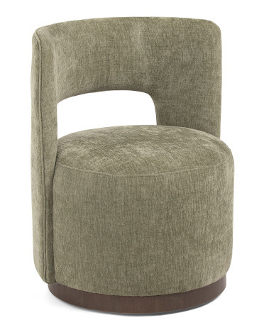 24x30.5 Gina Swivel Velvet Anywhere Chair | TJ Maxx