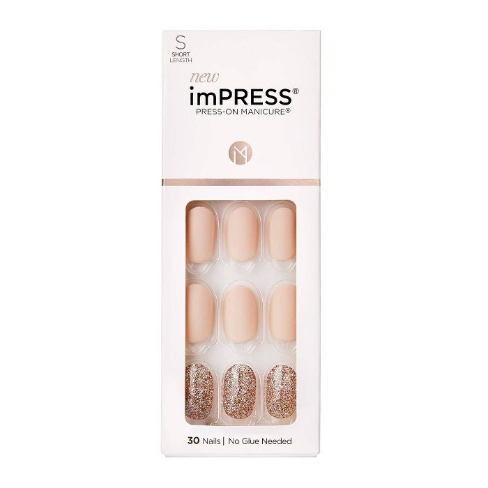 Kiss imPRESS Press-On Manicure False Nails - Evanesce - 30ct | Target