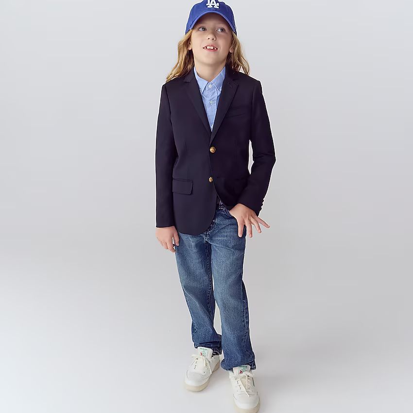 Boys' Ludlow two-button blazer in navy wool | J.Crew US