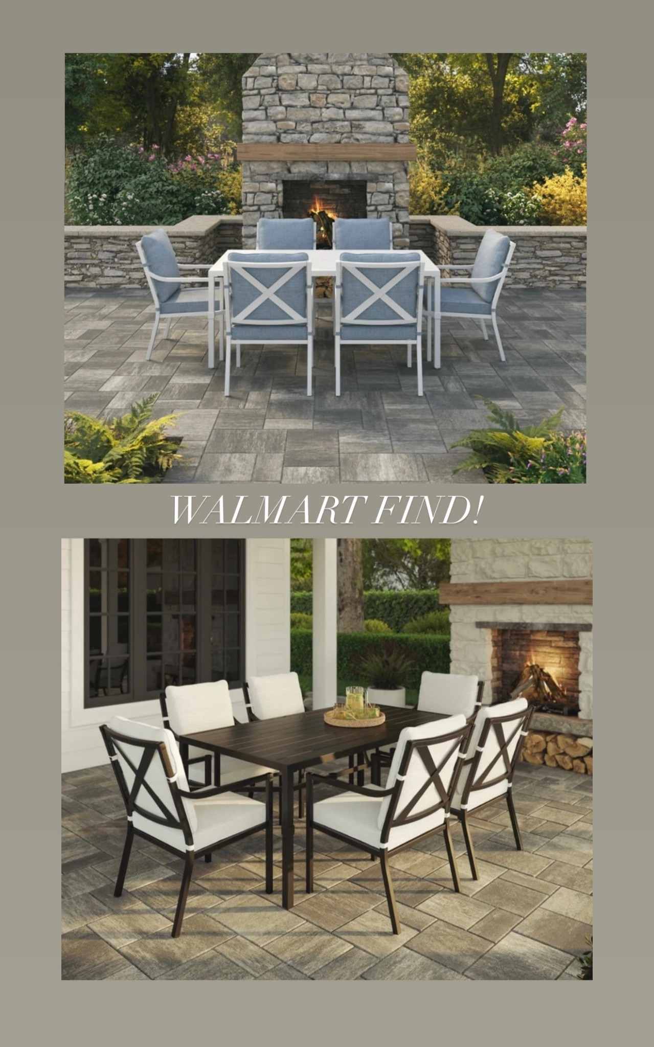 Outdoor furniture, outdoor dining table and chairs, Ballard designs dupe, classic style, southern living, grandmillenial, Walmart find, Walmart furniture, look for less

#LTKHome #LTKSeasonal #LTKMothersDay