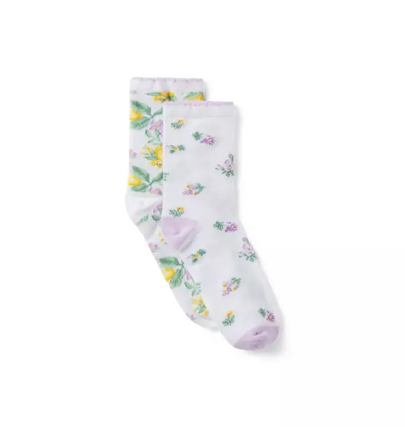Lemon And Floral Sock 2-Pack | Janie and Jack