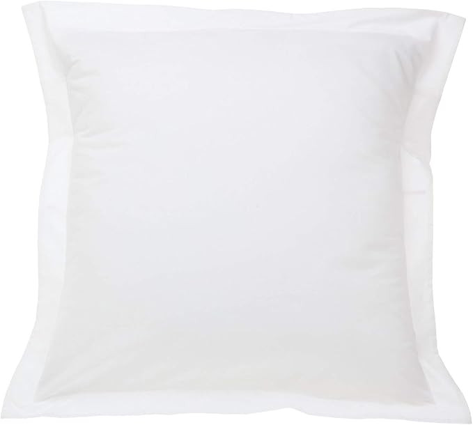 European Square Pillow Shams Set of 2 Pillowcase Euro Shams 26x26 White Pillow Covers 2 Pack, Eur... | Amazon (US)
