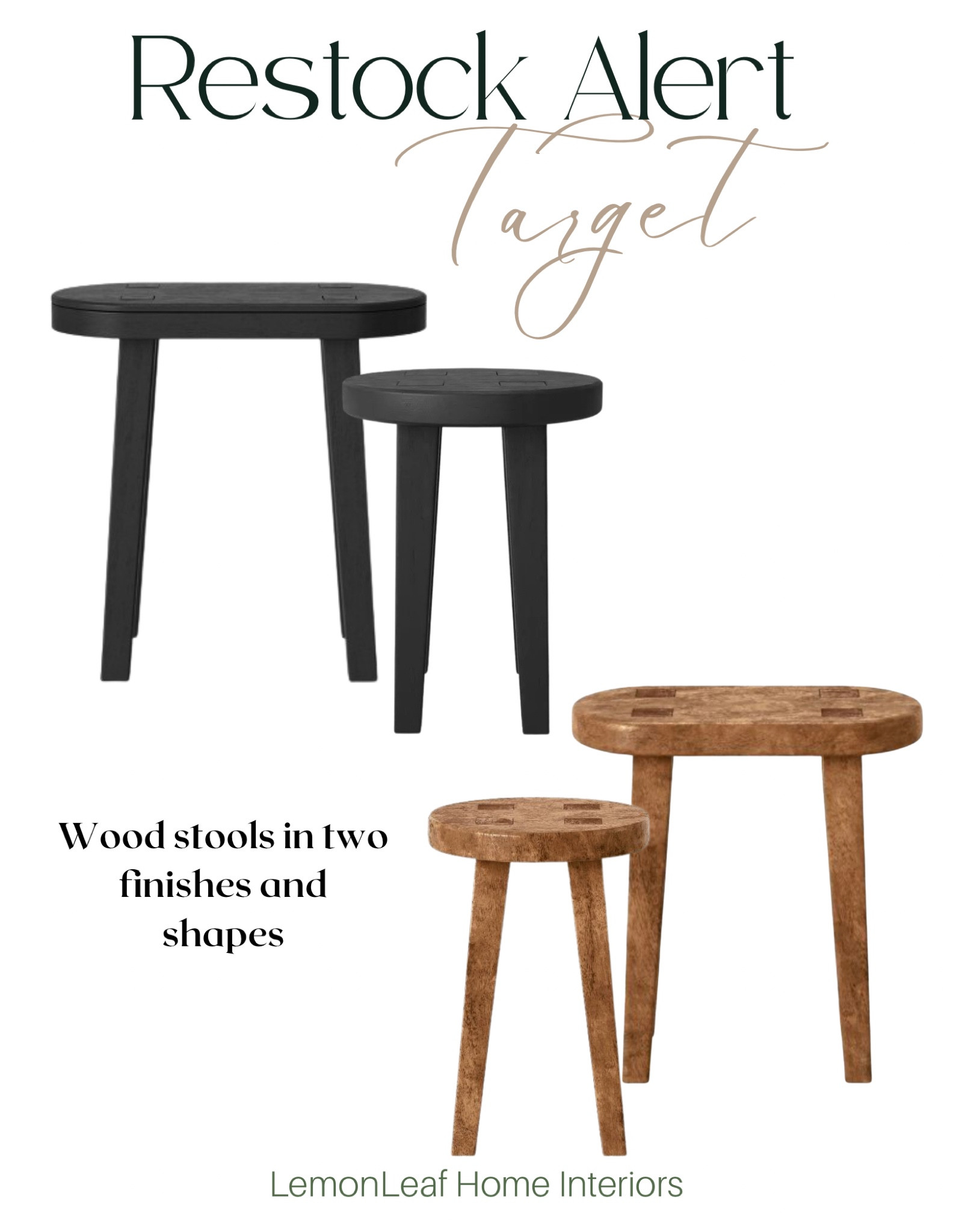 The tall of both finishes is in stock to ship. Check your stores for the short. I use this cute stool everywhere!

Target finds, home decor, neutrals 



#LTKunder100 #LTKhome #LTKstyletip