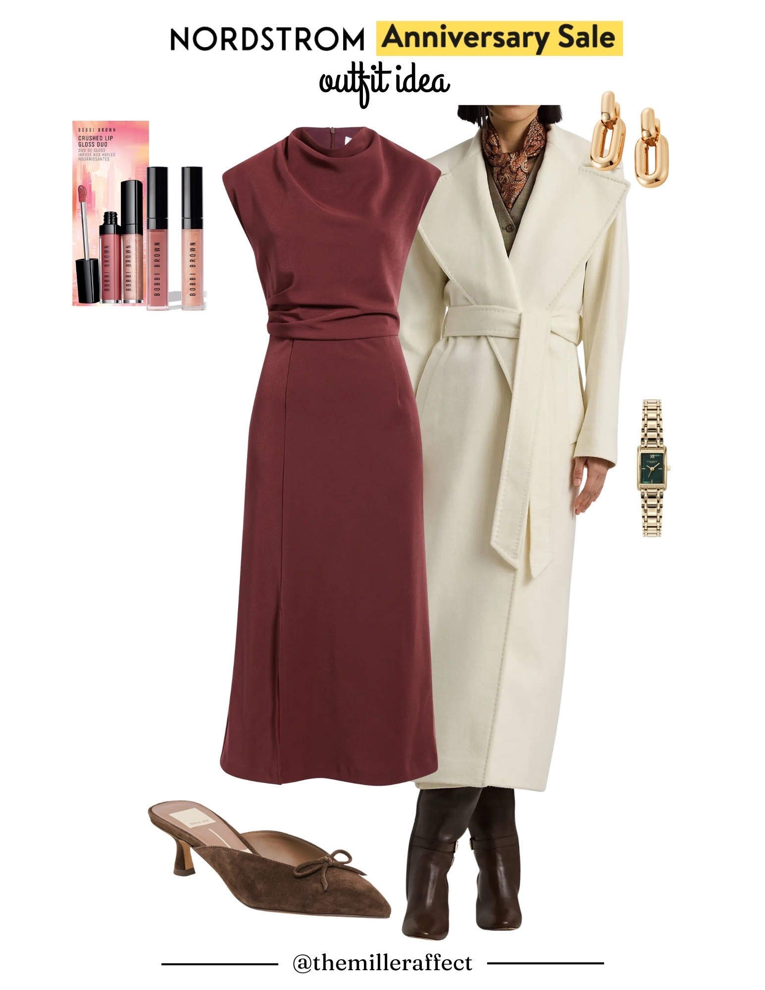 In love with this stunning outfit idea! This dress could be worn to work or out in the evening! Such a classy outfit and it’s all on sale!!

#LTKgrwm #LTKSaleAlert #LTKWorkwear