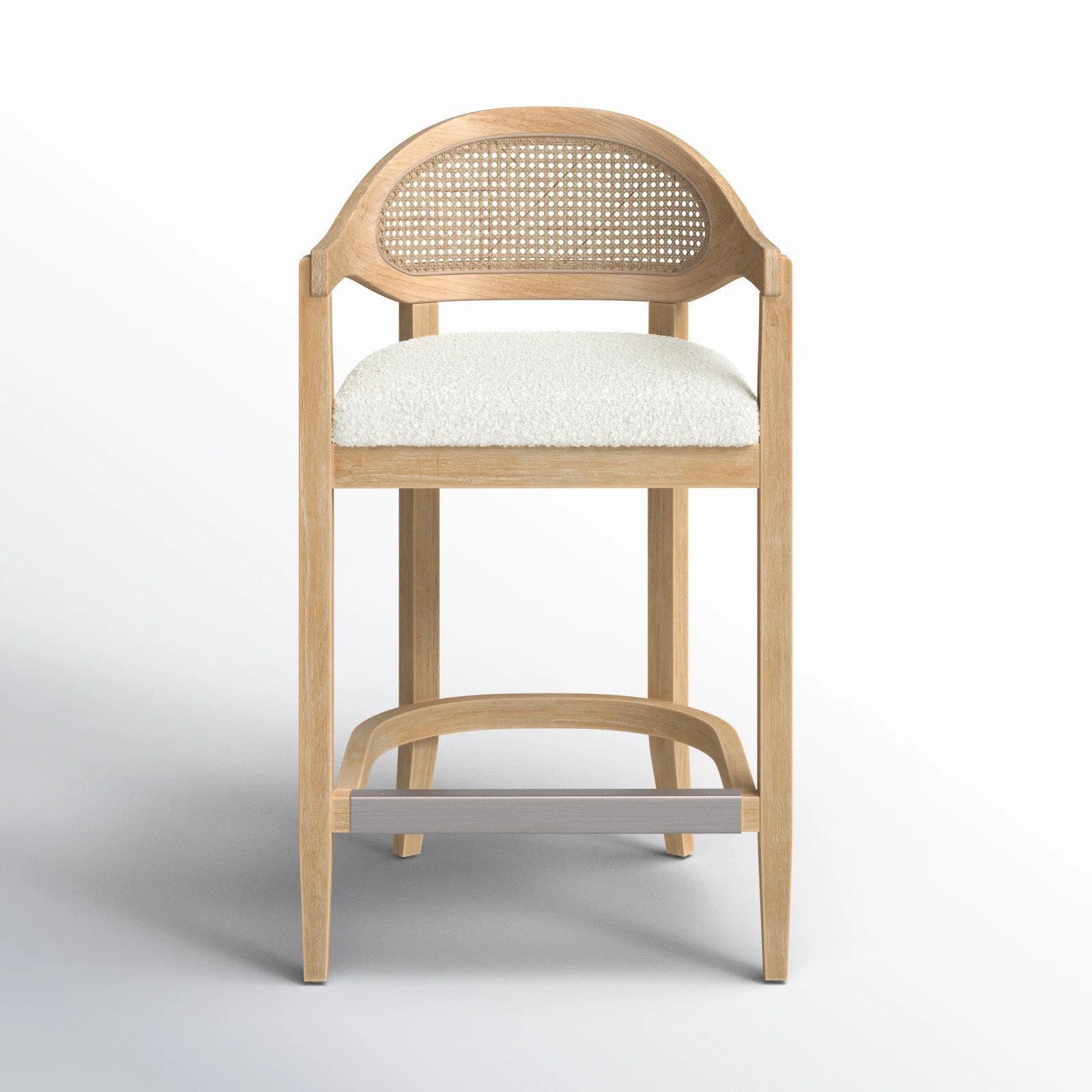 Copley Cane Stool | Birch Lane