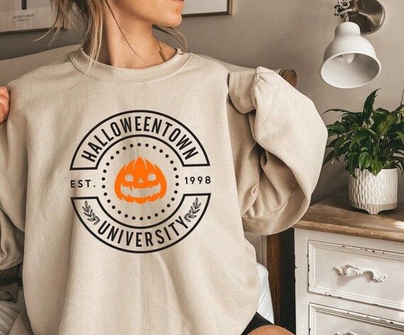 Halloweentown University Sweatshirt  Halloween Town Crewneck - Etsy | Etsy (US)