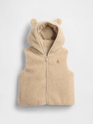 Baby Sherpa Hooded Vest | Gap (CA)