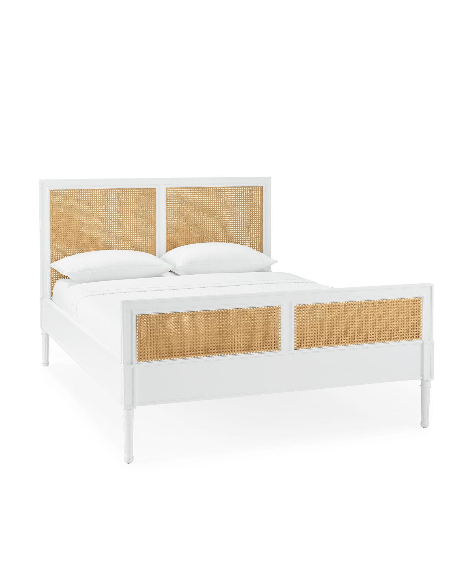 Harbour Cane Bed - White | Serena and Lily