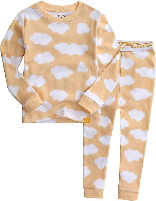 12M-12 Toddler Kids Boys Girls 100% Cotton Marbling Snug Fit Sleepwear Pajamas 2pcs Pjs Set | Amazon (US)