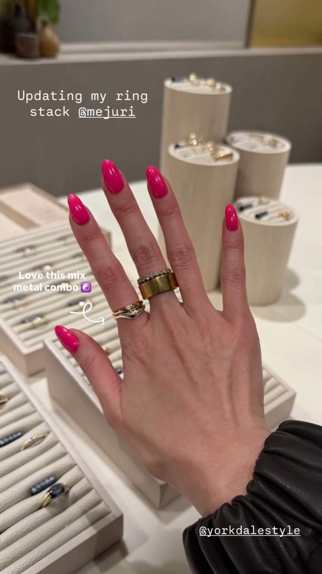 Updating my ring stack @mejuri  @yorkdalestyle  Love this mix metal combo ☯️

#LTKootd #LTKdayinmylife #LTKBeauty