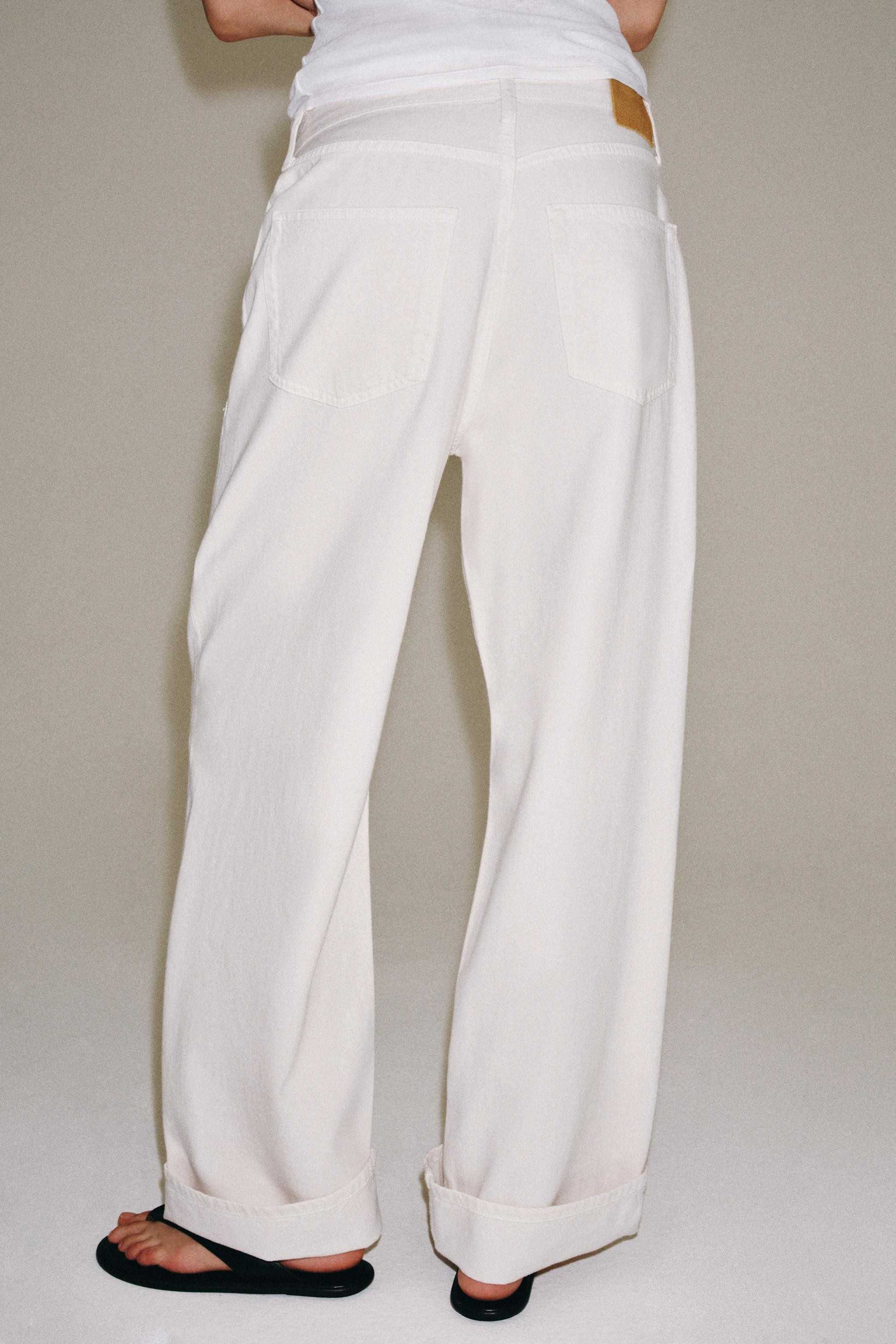 ZW COLLECTION MID-WAIST BAGGY JEANS | Zara UK