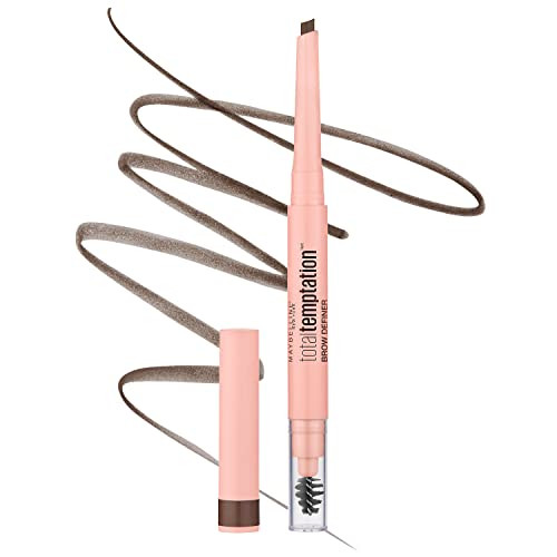 Maybelline Total Temptation Eyebrow Definer Pencil, Medium Brown, 1 Count | Amazon (US)