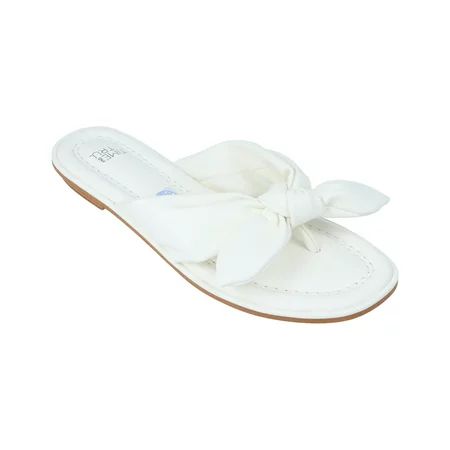 Time and Tru Women s Bow Thong Sandal | Walmart (US)