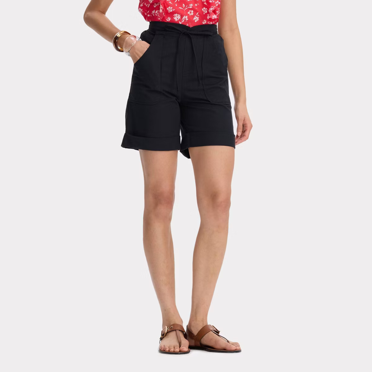 Women's Relaxed Utility Tie-Front Pull-On Shorts - Universal Thread™ | Target