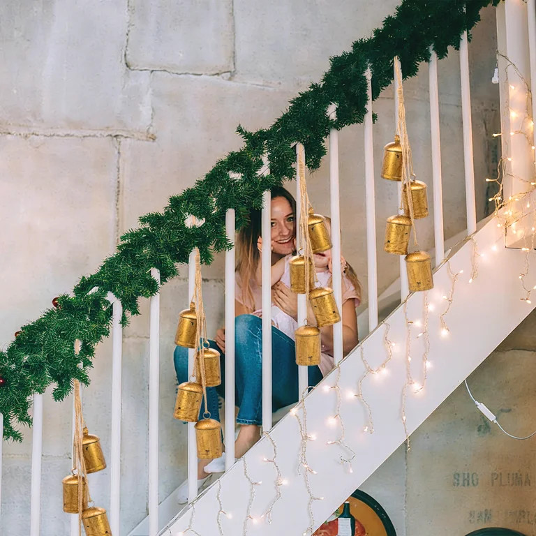 HXXF Christmas Bells for Decoration, Decorative Bells, Metal Indoor and Outdoor Blessing Bells, 4... | Walmart (US)