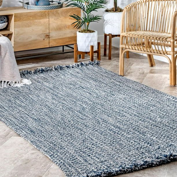 nuLOOM Courtney Braided Indoor/Outdoor Area Rug, 5' x 8', Blue | Walmart (US)