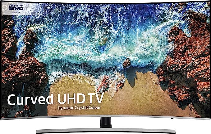 Samsung 55NU8500 55-Inch Curved Dynamic Crystal Colour Ultra HD Smart 4K TV - Slate Black/Eclipse... | Amazon (UK)