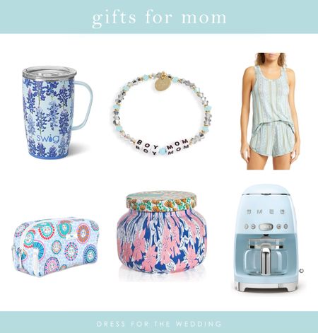 Mothers Day gifts, gift for her, gift for boy mom, gift for girl mom, gift for coffee lovers, comfy pajamas, bracelet, personalized gift, Capri Blue candle, Smeg coffee maker, Scout bags, makeup bag, coffee tumbler. Gifts under 50, gifts under 100. 

#LTKfamily #LTKGiftGuide #LTKSeasonal