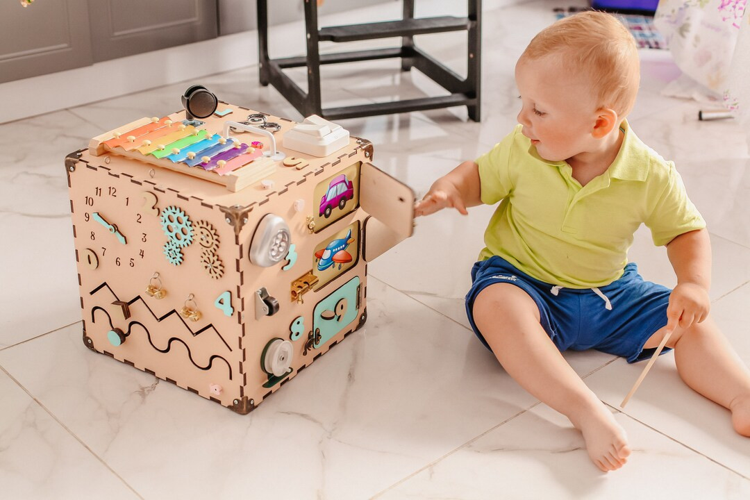Busy Board Busy Cube Activity Cube Busy Board Toddler - Etsy | Etsy (US)