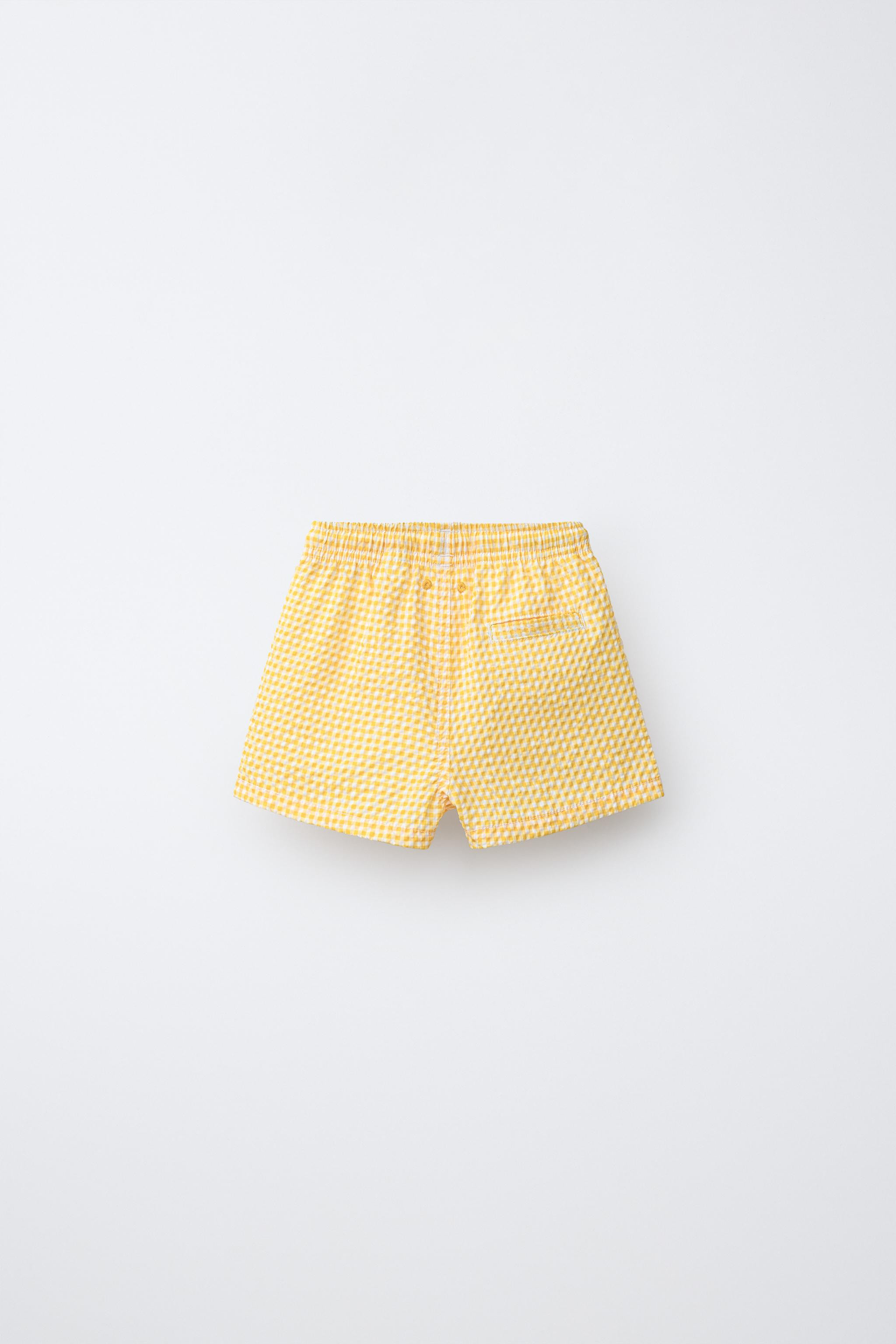 2-6 YEARS/ GINGHAM SWIM SHORTS | Zara UK