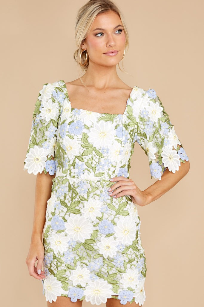 Love For All Green Multi Lace Dress | Red Dress 