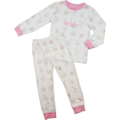 Pink Whimsical Bunny Pajamas | Cecil and Lou