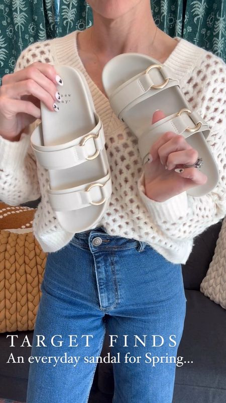 20% off today, totally in love with these just in spring sandals.  The perfect slide for spring break.

#springbreak #SpringSandals #SpringOutfit #StyleOnABudget #TargetFINDS

#LTKshoecrush #LTKsalealert #LTKfindsunder50