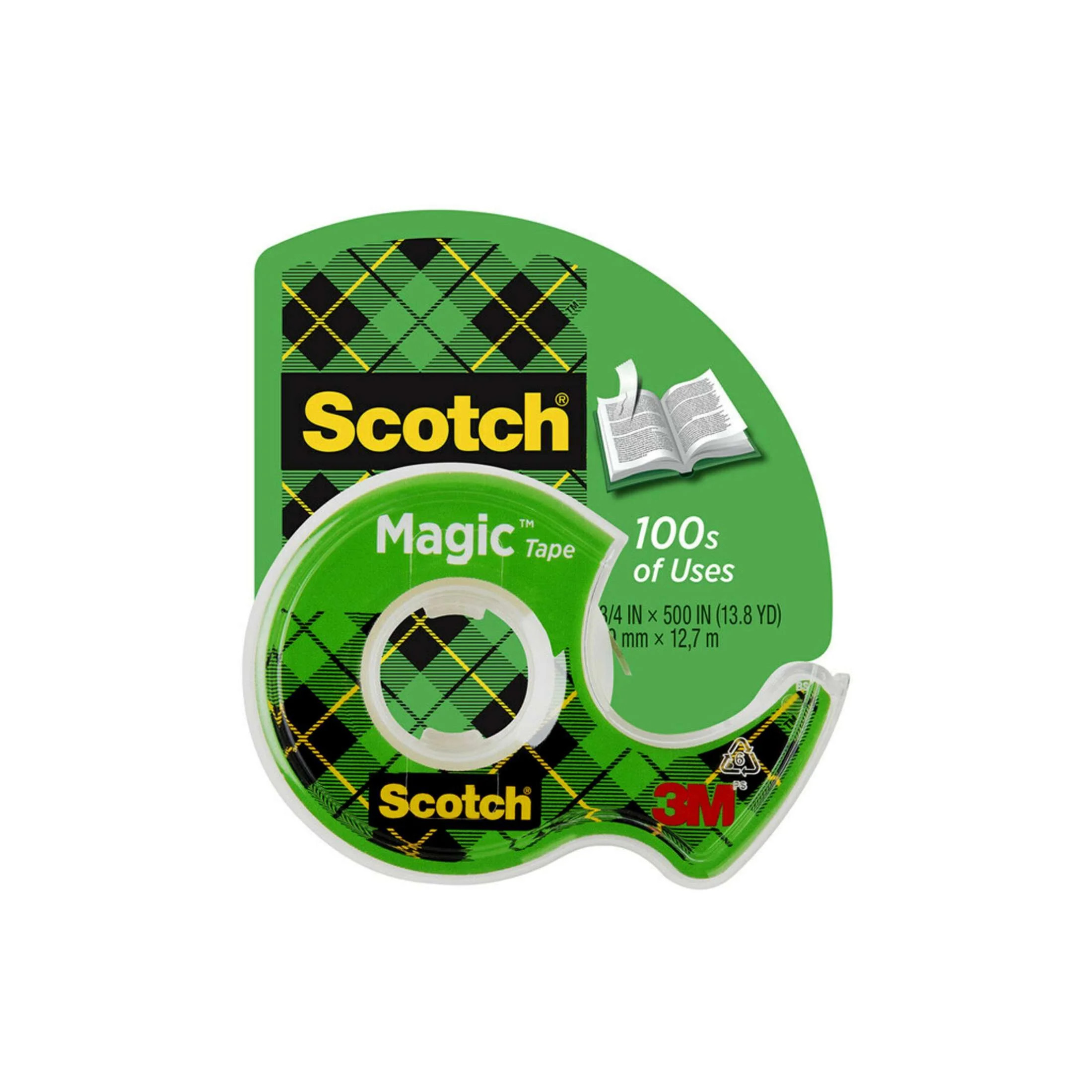Scotch Magic Tape, 3/4 in. x 500 in., 1 Dispenser - Walmart.com | Walmart (US)