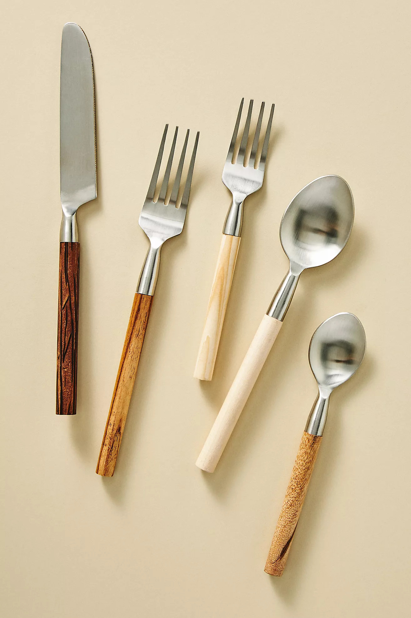 Mixed-Wood Flatware | Anthropologie (US)