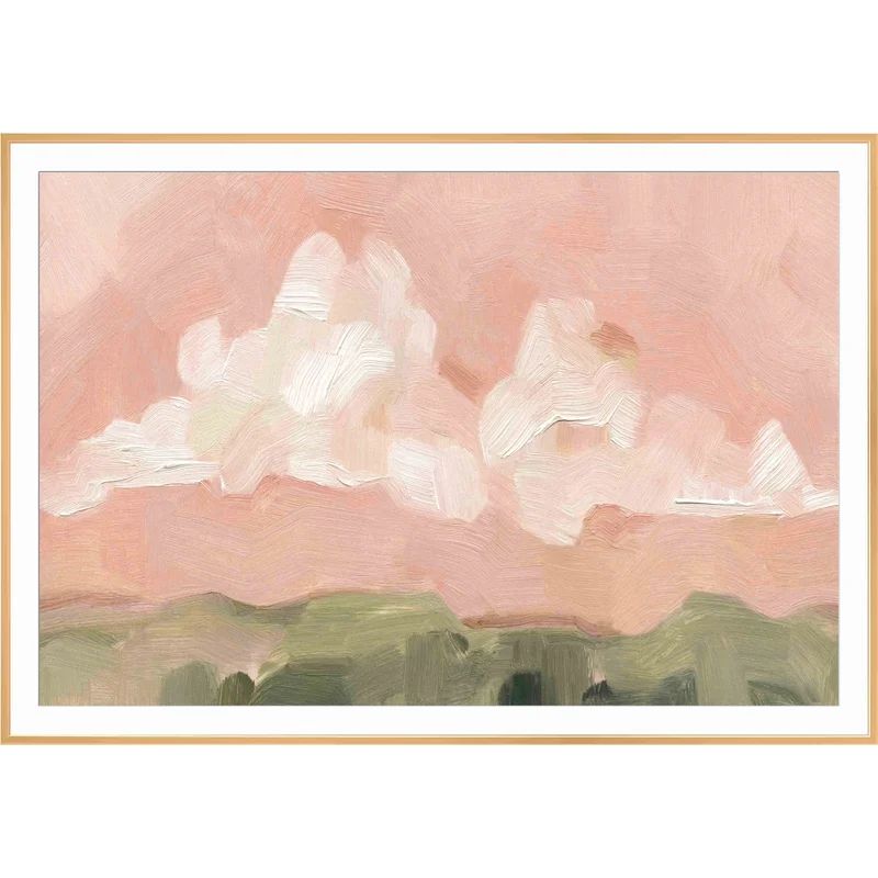 Pink Haze Sunset I by Emma Scarvey - Picture Frame Painting | Wayfair North America