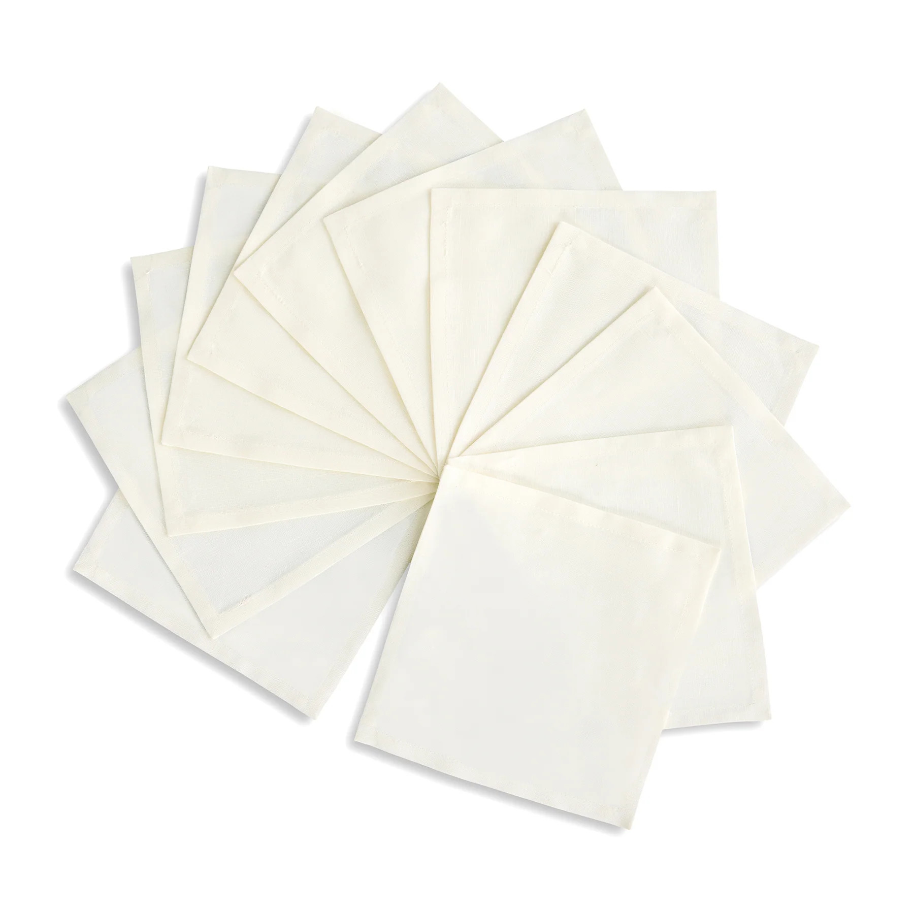 Dru Cotton Linen Cocktail Napkins | Solino Home