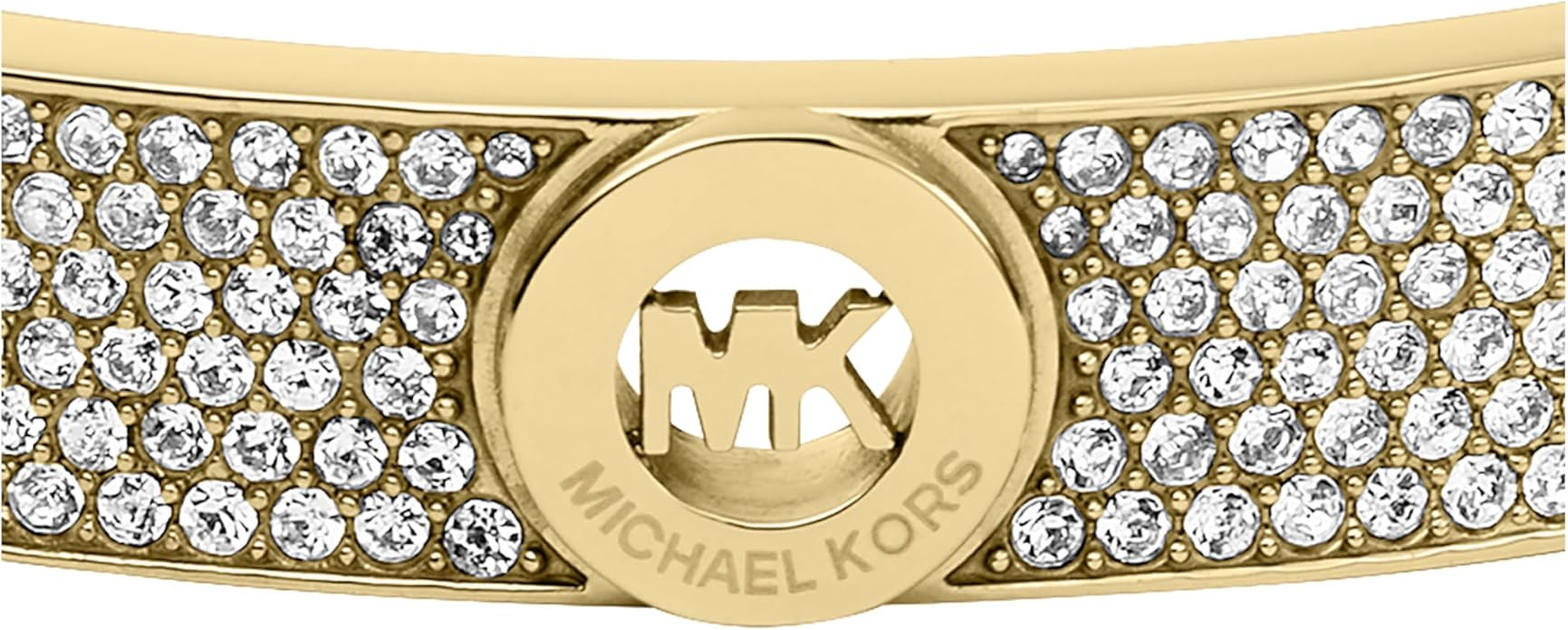 Michael Kors Gold-Tone Pavé Fulton Hinge Bracelet | Amazon (US)